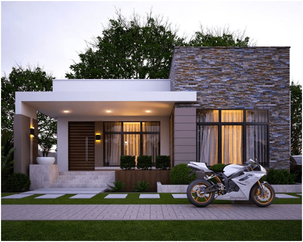 rumah minimalis 1 lantai tampak depan