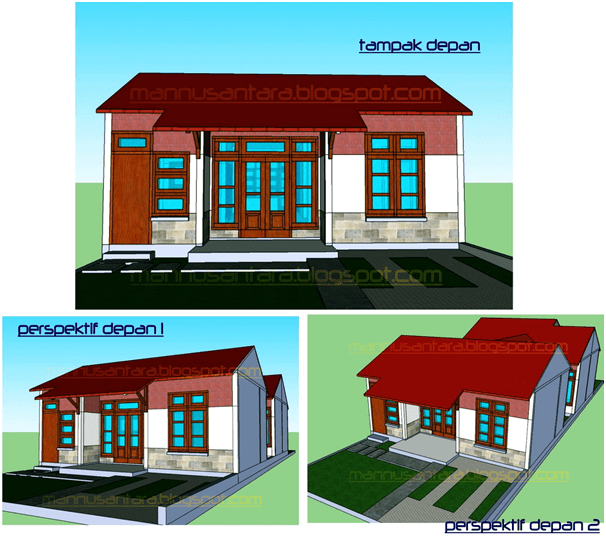 contoh desain rumah tampak depan
