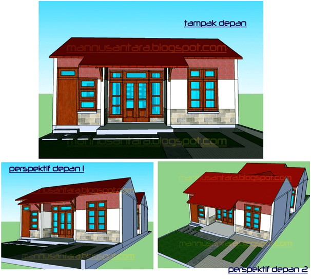 contoh desain rumah tampak depan